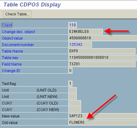 SAP 查询系统日志-追踪用户的更改记录 图19