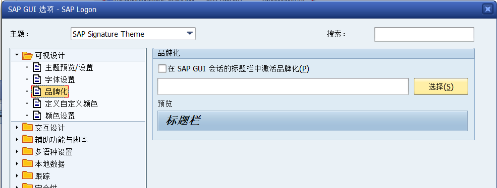SAP GUI个性化设置 图3