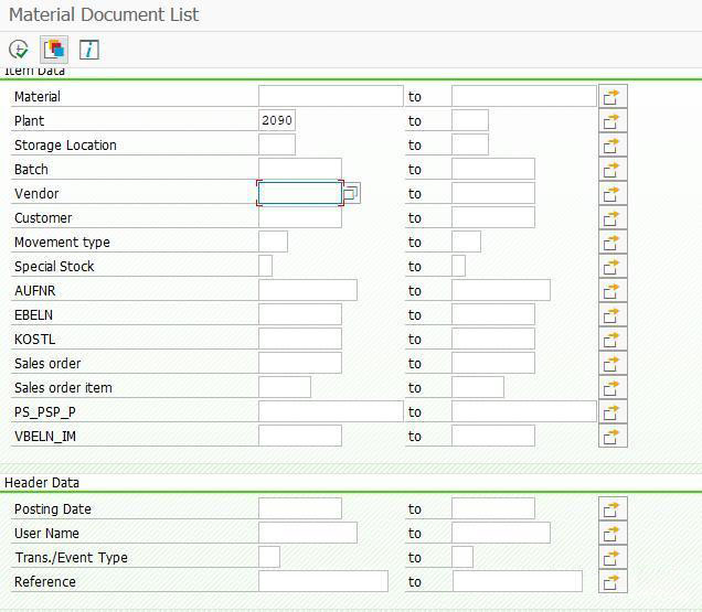 分析SAP物料凭证清单MB51的字段配置 图1
