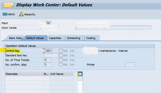 SAP PM 初级系列5 - 工作中心相关的配置 图16