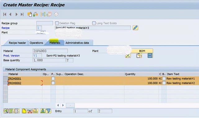 SAP PP C201使用ECR创建Recipe主数据 图8