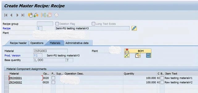 SAP PP C201使用ECR创建Recipe主数据 图10